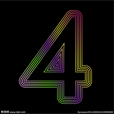 数字4设计图 广告设计中的视觉利器